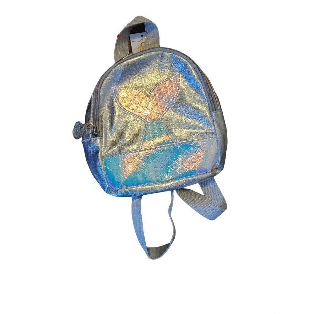 Cat & Jack Girls White Zipper Adjustable Strap Modern Backpack Bag One Size